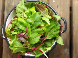 Beet green salad mix
